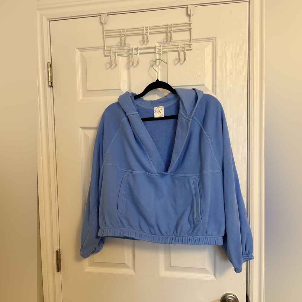 Blue Women's Hoodie Top